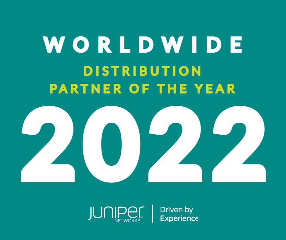 2022 Worldwide Partner of the Year by Juniper Networks